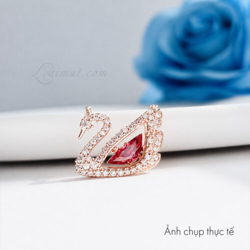 Dây chuyền Swarovski 5614123 chính hãng | Swan Pendant | Ảnh chụp thực tế | Chụp cận