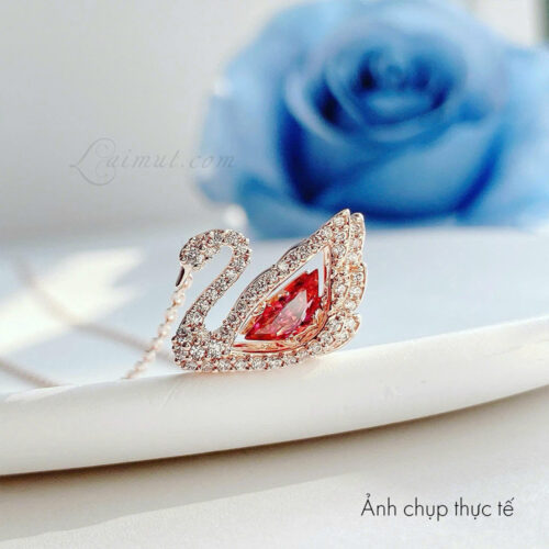 Dây chuyền Swarovski 5614123 chính hãng | Swan Pendant | Ảnh chụp thực tế | Chụp cận