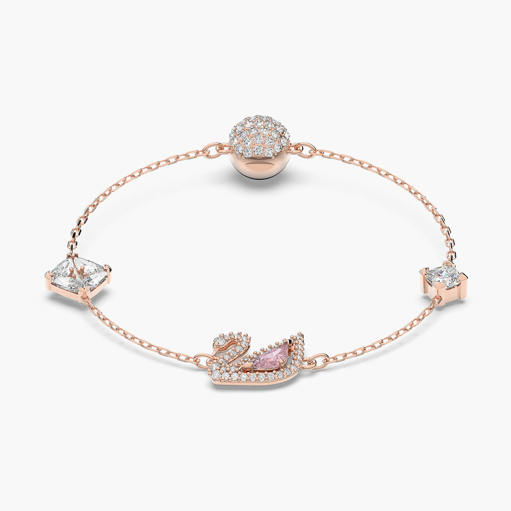 Lắc tay Swarovski 5485876 5472271 chính hãng | Dazzling Swan Bracelet | Laimut