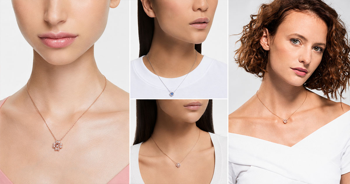 Dây chuyền Swarovski cỏ 4 lá chính hãng | Clover necklace | Laimut