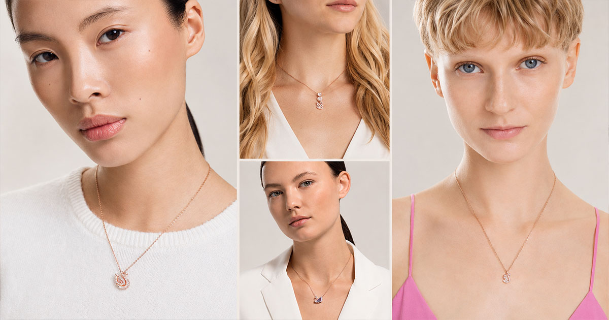 Dây chuyền thiên nga Swarovski chính hãng | Swarovski Swan necklace | Laimut