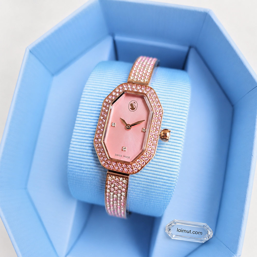 Đồng hồ Swarovski 5717588 chính hãng | Dextera Bangle Watch | Laimut | Ảnh chụp thực tế