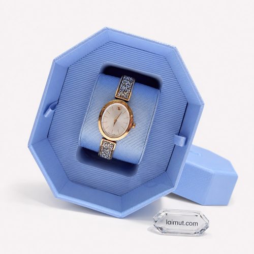 Đồng hồ Swarovski 5656851 chính hãng | Crystal Rock oval watch | Laimut | Ảnh chụp thực tế
