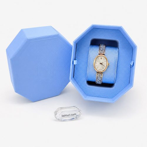 Đồng hồ Swarovski 5656851 chính hãng | Crystal Rock oval watch | Laimut | Ảnh chụp thực tế