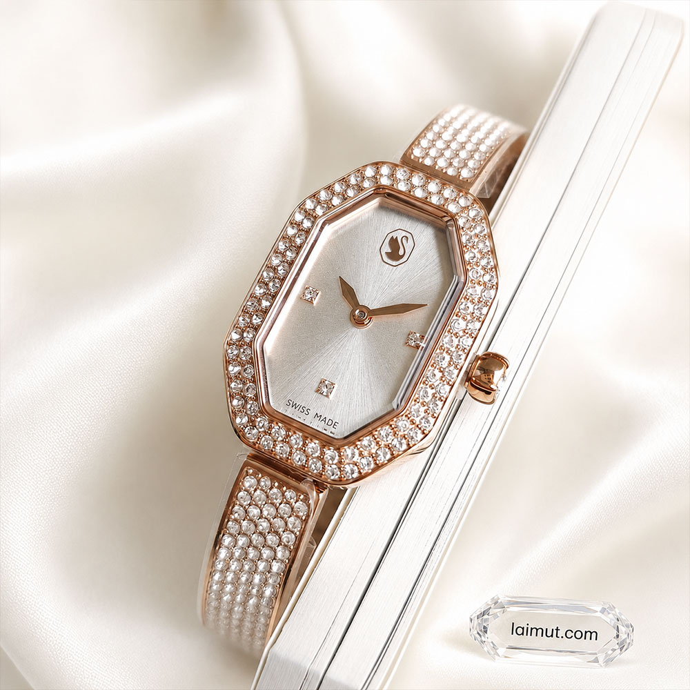 Đồng hồ Swarovski 5672992 chính hãng | Dextera Bangle Watch | Laimut | Ảnh chụp thực tế