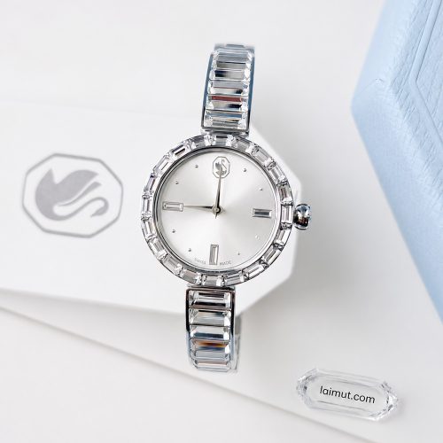 Đồng hồ Swarovski 5677487 chính hãng | Matrix Bangle Watch | Laimut | Ảnh chụp thực tế