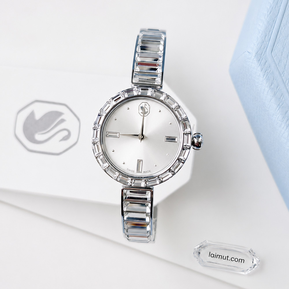 Đồng hồ Swarovski 5677487 chính hãng | Matrix Bangle Watch | Laimut | Ảnh chụp thực tế