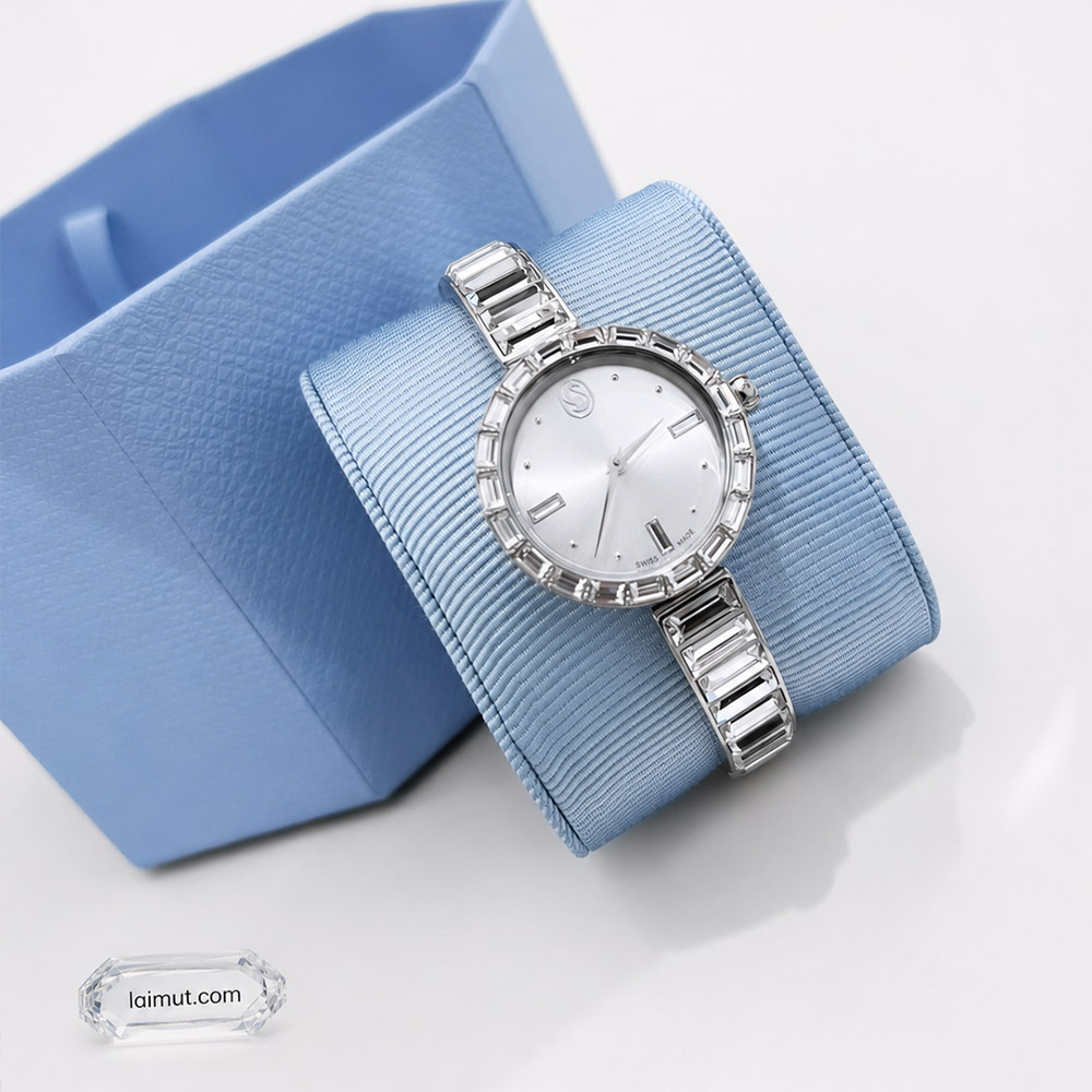 Đồng hồ Swarovski 5677487 chính hãng | Matrix Bangle Watch | Laimut | Ảnh chụp thực tế
