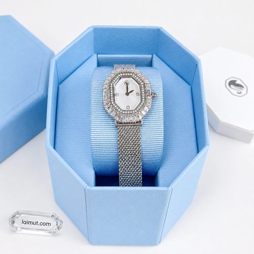 Đồng hồ Swarovski 5732498 chính hãng | Matrix Octagon Watch | Laimut | Ảnh chụp thực tế
