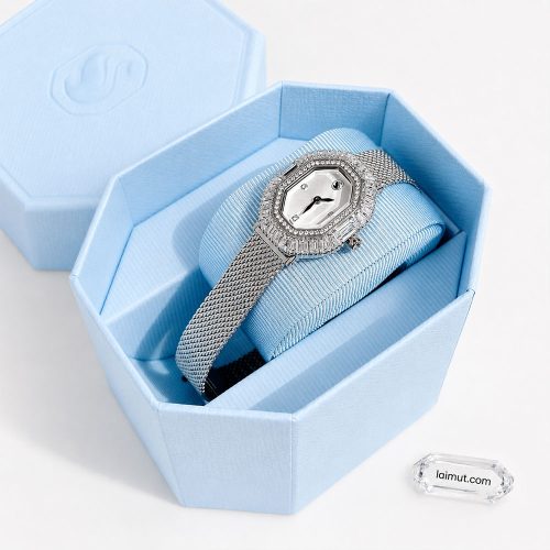 Đồng hồ Swarovski 5732498 chính hãng | Matrix Octagon Watch | Laimut | Ảnh chụp thực tế
