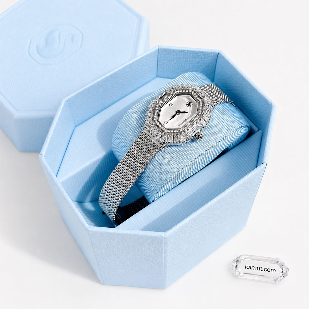 Đồng hồ Swarovski 5732498 chính hãng | Matrix Octagon Watch | Laimut | Ảnh chụp thực tế