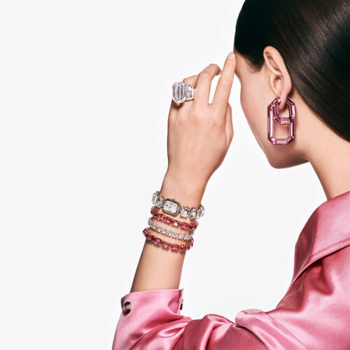 Đồng hồ Swarovski 5729182 chính hãng | Millenia Octagon Watch | Laimut | Ảnh mẫu đeo tay
