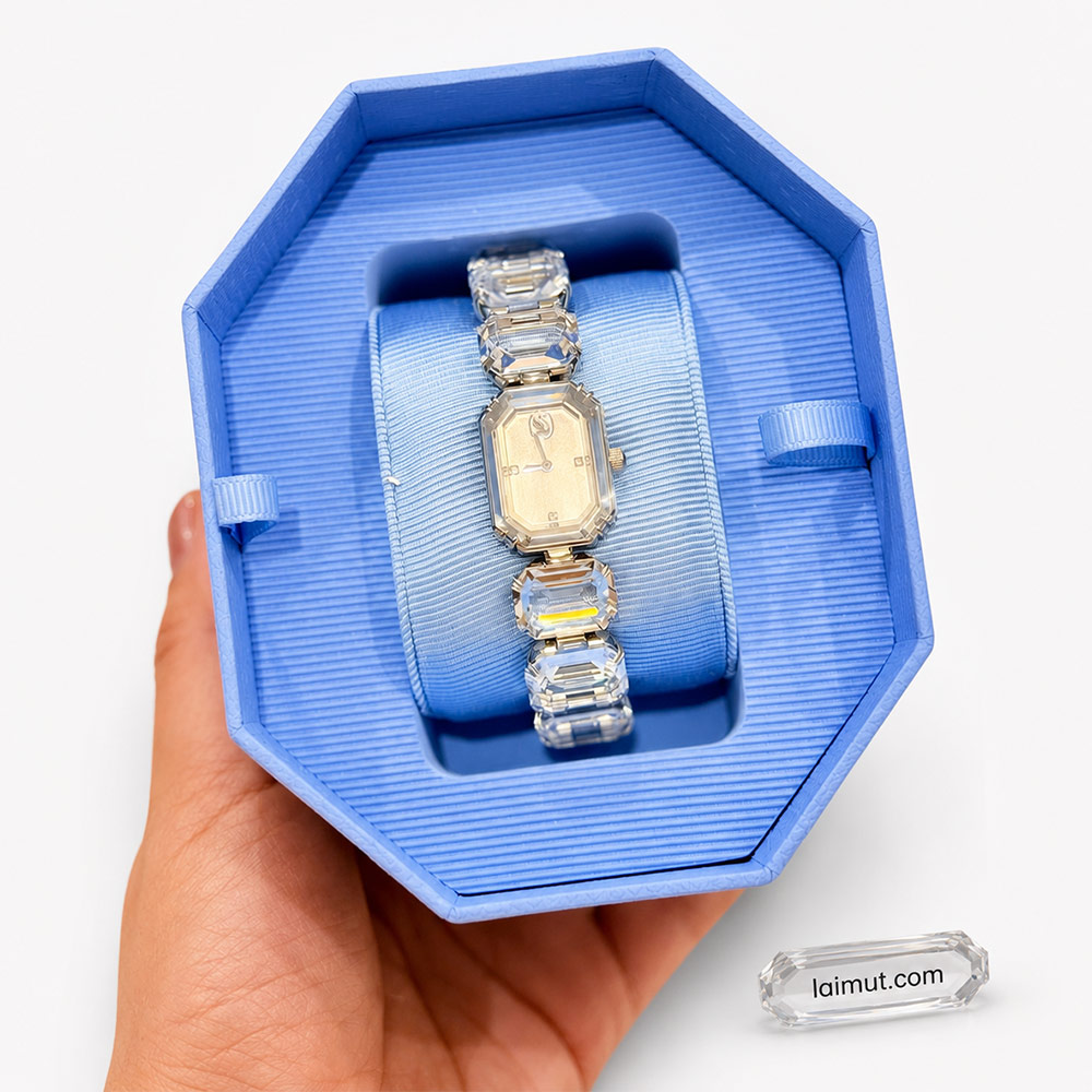 Đồng hồ Swarovski 5729182 chính hãng | Millenia Octagon Watch | Laimut | Ảnh chụp thực tế