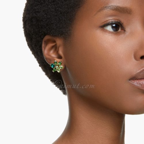 Hoa Tai Swarovski Mixed Cuts Flower Gema Stud Earrings 5658400