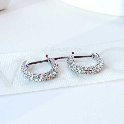 Hoa Tai Swarovski Chính Hãng Stone Hoop Earrings 5446004