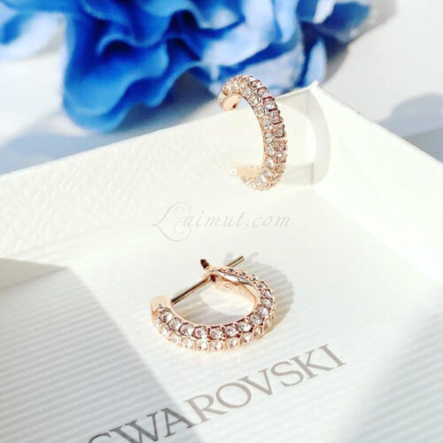 Hoa Tai Swarovski Chính Hãng Stone Hoop Earrings 5446008