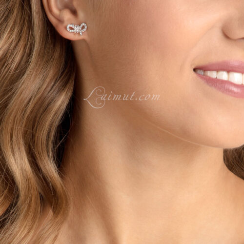 Hoa Tai Swarovski Nơ Chính Hãng Lifelong Bow Stud Earrings 5627345