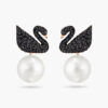 Khuyên Tai Swarovski Thiên Nga Đen Iconic Swan Earring 5193949