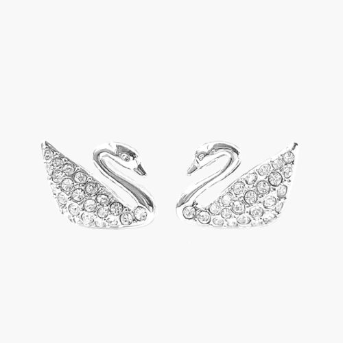 Hoa tai thiên nga Swarovski Swan Pavé Stud Earrings