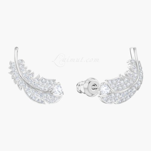 Khuyên Tai Lông Vũ Swarovski Nice Stud Pierced Earrings 5482912