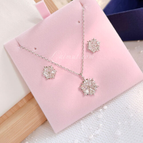 Hoa Tai Swarovski Snowflake Magic Stud Earrings 5627347