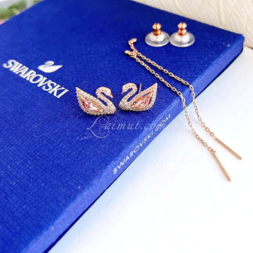 Khuyên Tai Thiên Nga Swarovski Dazzling Swan Drop Earrings 5469990