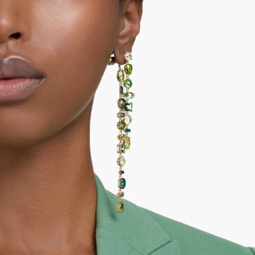 Khuyên Tai Swarovski Chính Hãng Green Gema Drop Earrings 5657390
