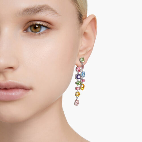 Khuyên Tai Swarovski Chính Hãng Multicolored Gema Drop Earrings 5656417