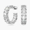 Khuyên Tai Swarovski Octagon Cut Millenia Hoop Earrings 5612673