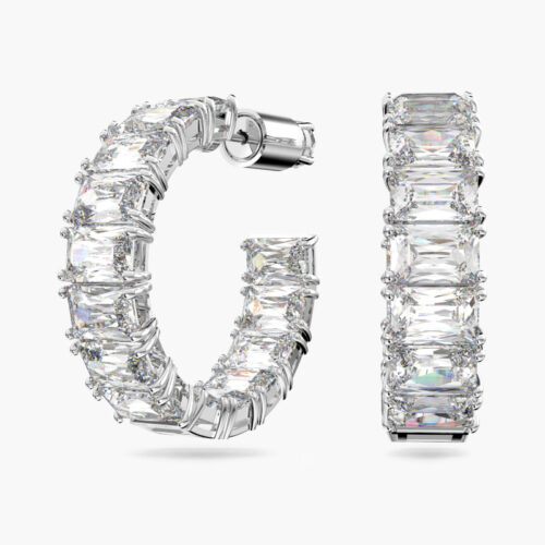 Khuyên Tai Swarovski Octagon Cut Millenia Hoop Earrings 5612673