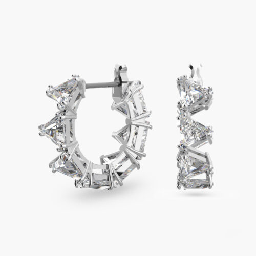 Hoa Tai Swarovski Chính Hãng Triangle Cut Ortyx Hoop Earrings 5632467