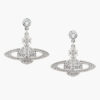 KhuyênTai Vivienne Westwood Chính Hãng Mini Bas Relief Drop Earrings 8050889134992