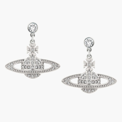 KhuyênTai Vivienne Westwood Chính Hãng Mini Bas Relief Drop Earrings 8050889134992