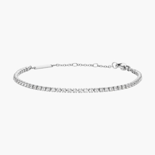 Lắc Daniel Wellington Chính Hãng Tennis Bracelet DW00400386 Màu Bạc
