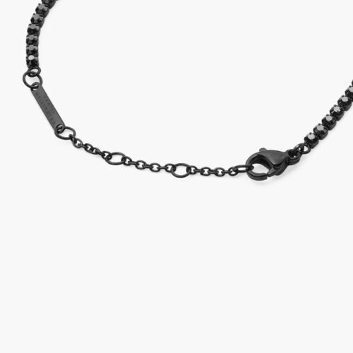 Lắc Tay Daniel Wellington Chính Hãng DW00400810 Black Crystal Tennis Bracelet