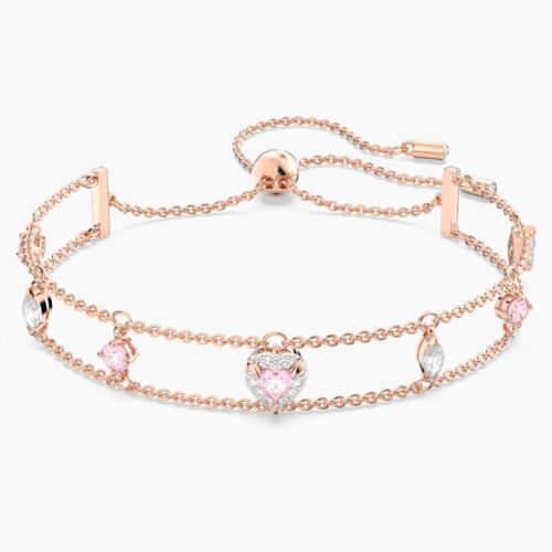 Lắc Tay Swarovski Trái Tim One Mixed Cuts Heart Bracelet 5646747