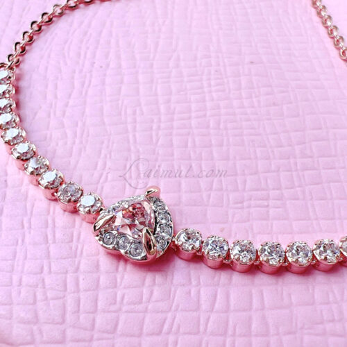 Lắc Tay Swarovski Trái Tim Chính Hãng One Heart Bracelet 5646745