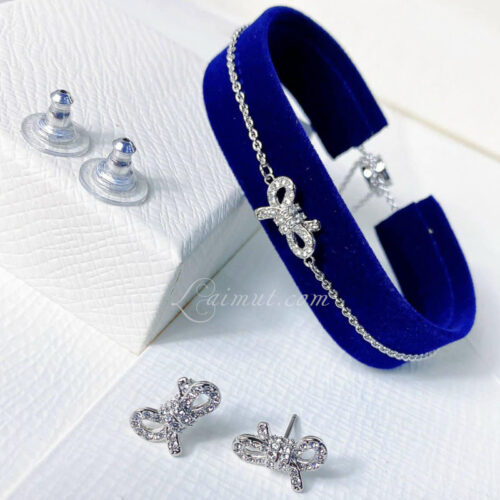 Lắc Tay Swarovski Nơ Chính Hãng Lifelong Bow Bracelet 5646738