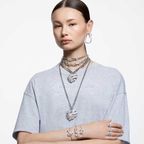 Lắc Tay Swarovski Trái Tim Chính Hãng Heart Matrix Bracelet 5648299
