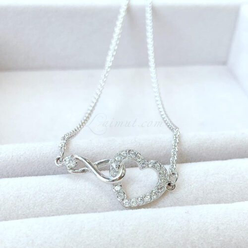 Lắc Tay Tình Yêu Swarovski Infinity And Heart Bracelet 5524421