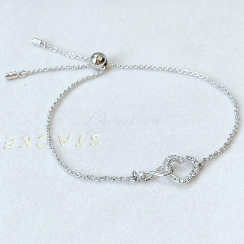Lắc Tay Tình Yêu Swarovski Infinity And Heart Bracelet 5524421