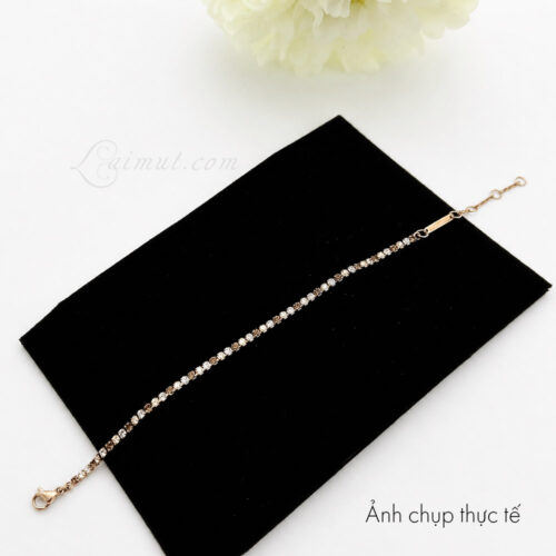 Lắc tay Daniel Wellington DW00401115 | Classic Tennis Bracelet Honey Combo | Laimut | Ảnh chụp thực tế
