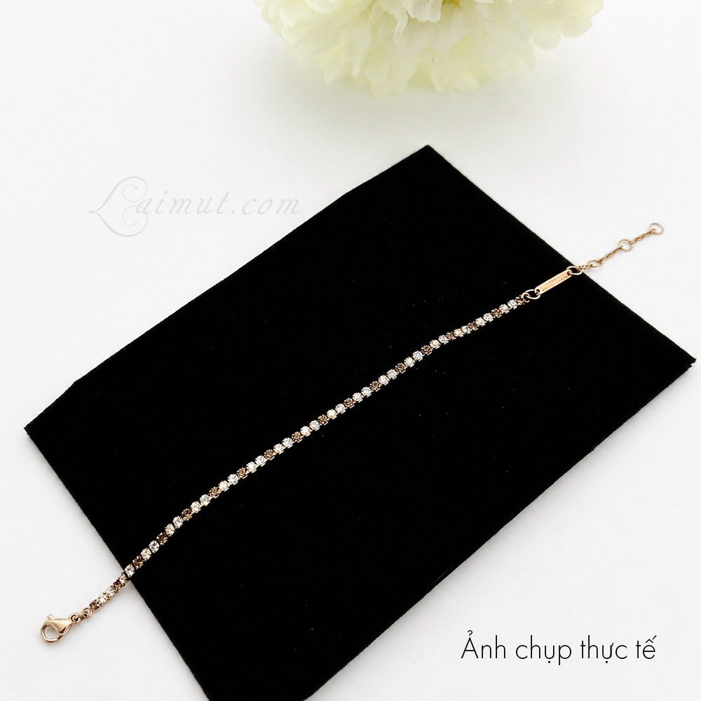 Lắc tay Daniel Wellington DW00401115 | Classic Tennis Bracelet Honey Combo | Laimut | Ảnh chụp thực tế