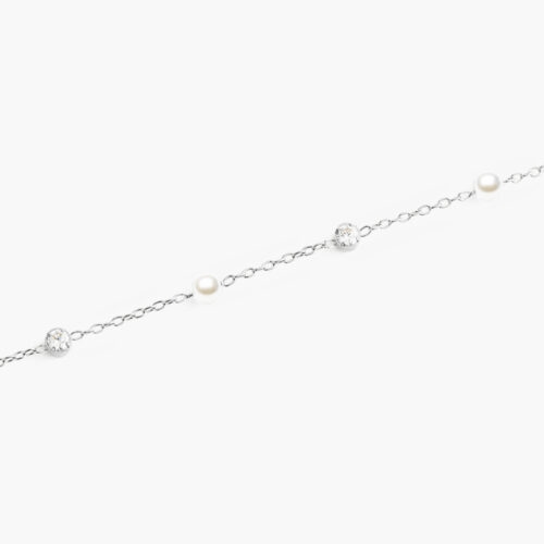 Lắc tay Daniel Wellington DW00401951 | Pearl Bracelet Silver | Laimut