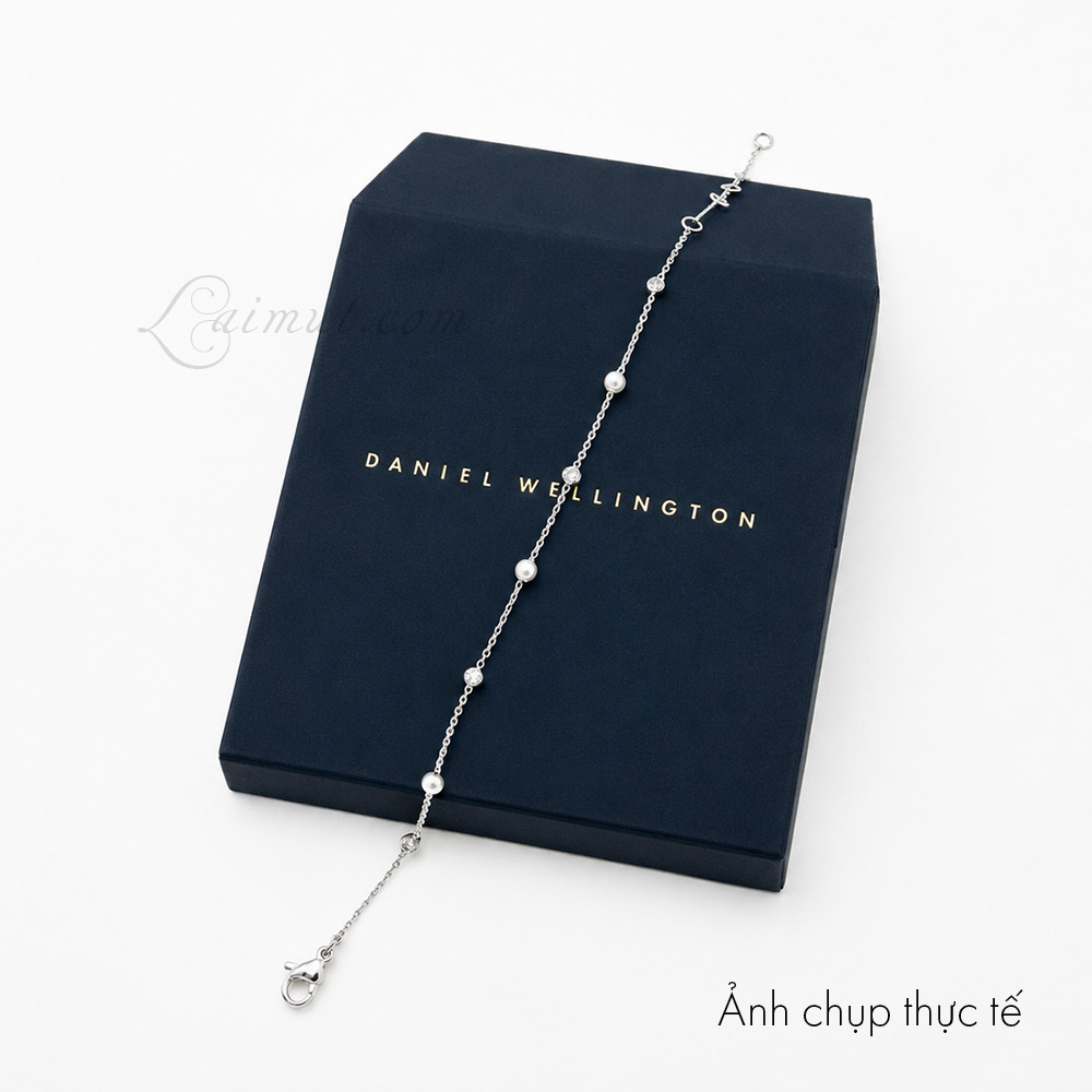 Lắc tay Daniel Wellington DW00401951 | Pearl Bracelet Silver | Laimut | Ảnh chụp thực tế