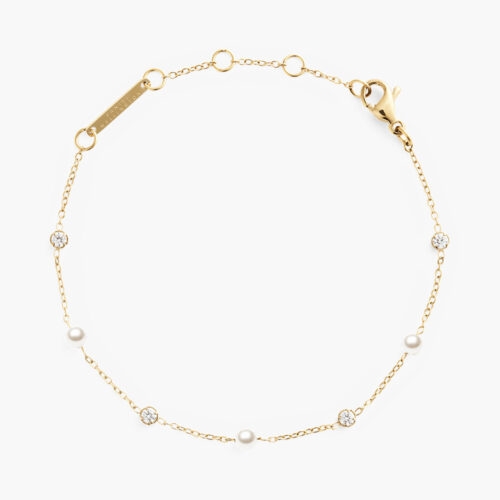 Lắc tay Daniel Wellington DW00401952 | Pearl Bracelet Gold | Laimut