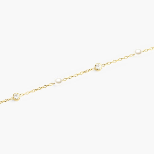 Lắc tay Daniel Wellington DW00401952 | Pearl Bracelet Gold | Laimut