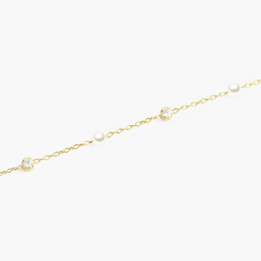 Lắc tay Daniel Wellington DW00401952 | Pearl Bracelet Gold | Laimut