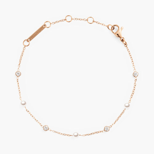 Lắc tay Daniel Wellington DW00401953 | Pearl Bracelet Rose Gold | Laimut