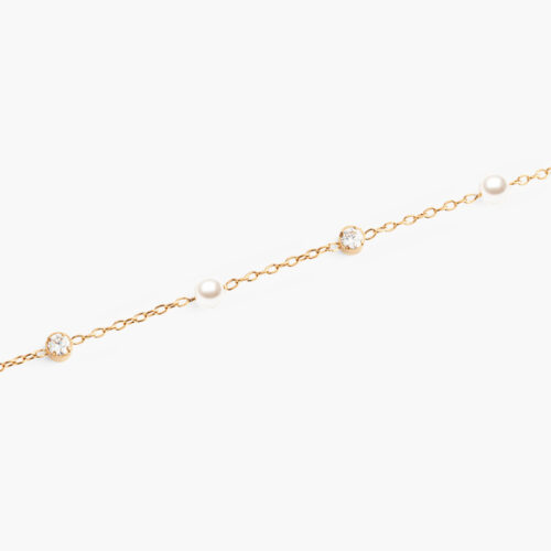 Lắc tay Daniel Wellington DW00401953 | Pearl Bracelet Rose Gold | Laimut